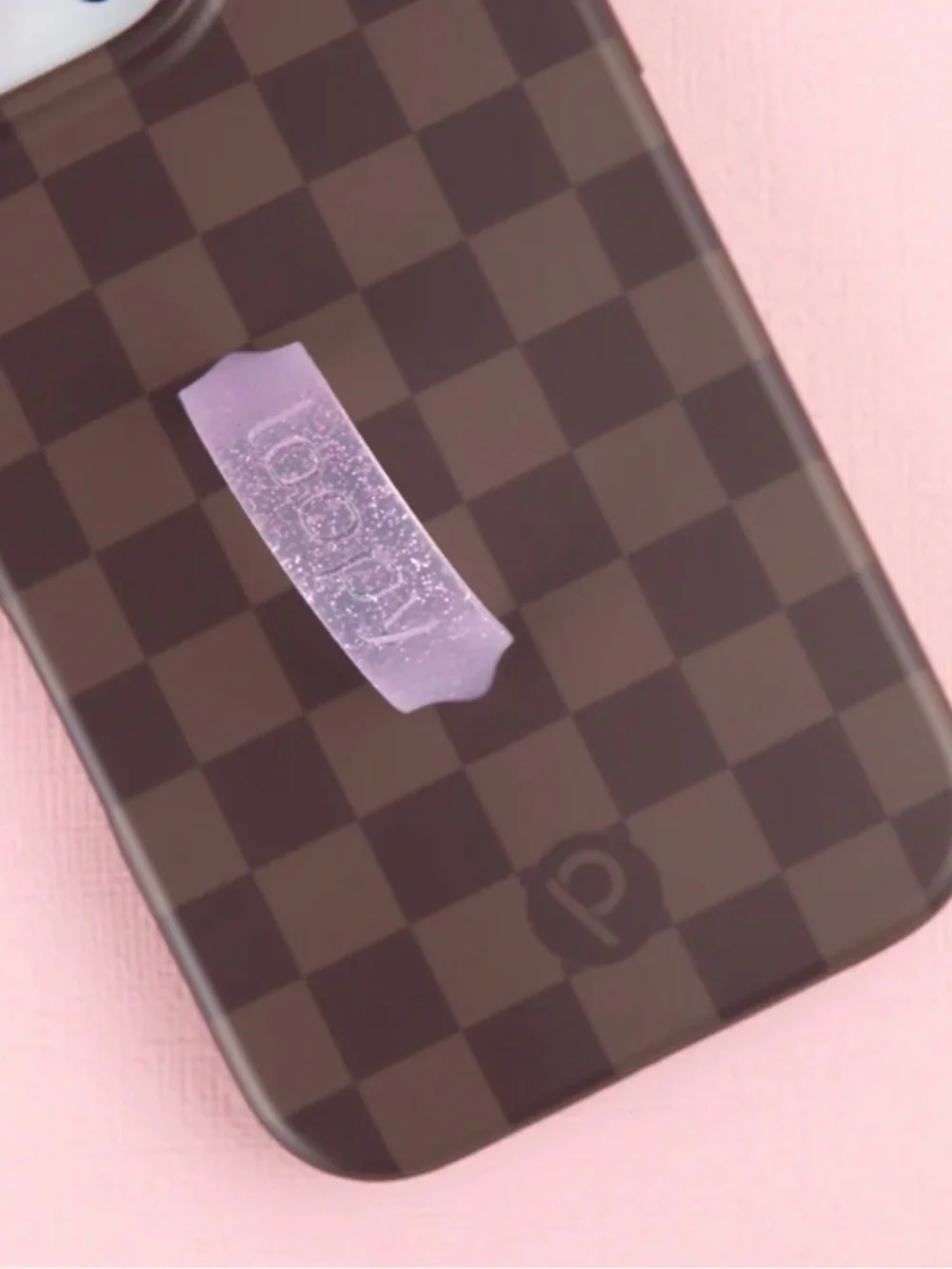 Loopy iPhone 14 Cocoa Checkered Case